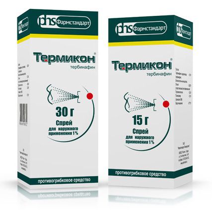 ТЕРМИКОН 1% 15г спрей д/наружного применения Фармстандарт-Лексредства ОАО