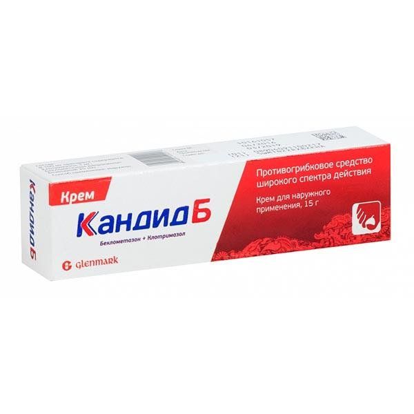 КАНДИД Б 1% 15г крем Гленмарк