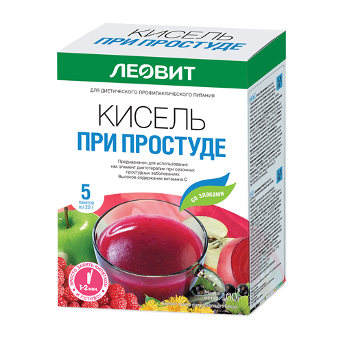 ЛЕОВИТ БИОИННОВАЦИИ кисель диетический при Простуде 20г N5 Леовит