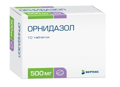 ОРНИДАЗОЛ 500мг N10 таб. Вертекс