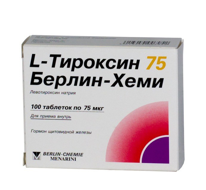 L-ТИРОКСИН 75 БЕРЛИН-ХЕМИ N100 таб. Берлин-Хеми
