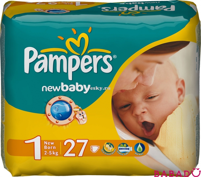 ПАМПЕРС НЬЮ БЕБИ-ДРАЙ подгузники Ньюборн р.1 2-5кг N27 Procter and Gamble