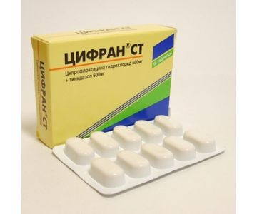 ЦИФРАН СТ 500мг + 600мг N10 таб. покрытые оболочкой Сана фармасьютикал индастри