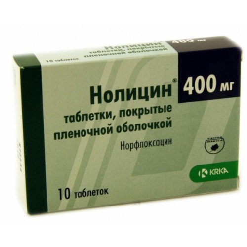 НОЛИЦИН 400мг N10 таб. покрытые пленочной оболочкой КРКА-Рус