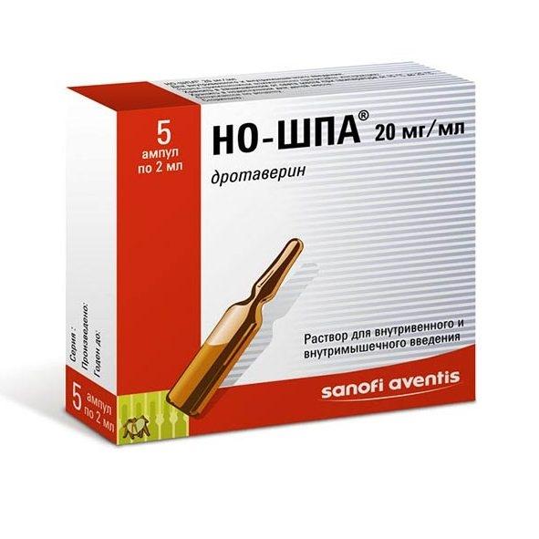 НО-ШПА 20мг/мл 2мл N5 р-р для в/в и в/м введения Хиноин Завод Фармацевтических и Химических продуктов