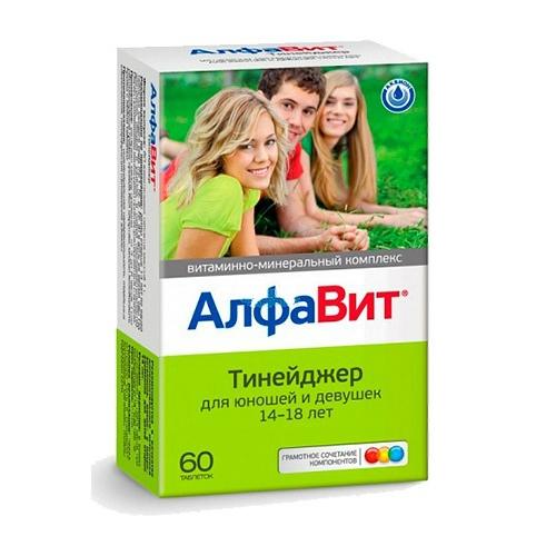 АЛФАВИТ ТИНЕЙДЖЕР таб. жевательные (14-18 лет) N60 Внешторг Фарма