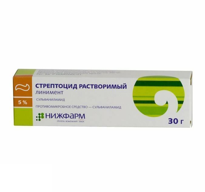 СТРЕПТОЦИД 10% 30г мазь д/наружного применения Тверская ФФ