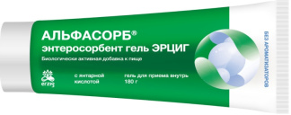 АЛЬФАСОРБ ЭНТЕРОСОРБЕНТ ГЕЛЬ ЭРЦИГ д/приема внутрь б/ароматизатора 180г Фармфабрика ООО