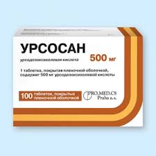 УРСОСАН ФОРТЕ 500мг N100 таб. покрытые пленочной оболочкой ПРО.МЕД.ЦС Прага а.о.