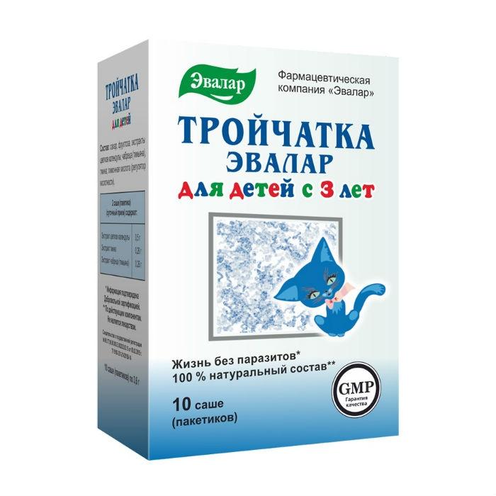 ТРОЙЧАТКА ЭВАЛАР ДЛЯ ДЕТЕЙ порошок 3,6г N10 Эвалар