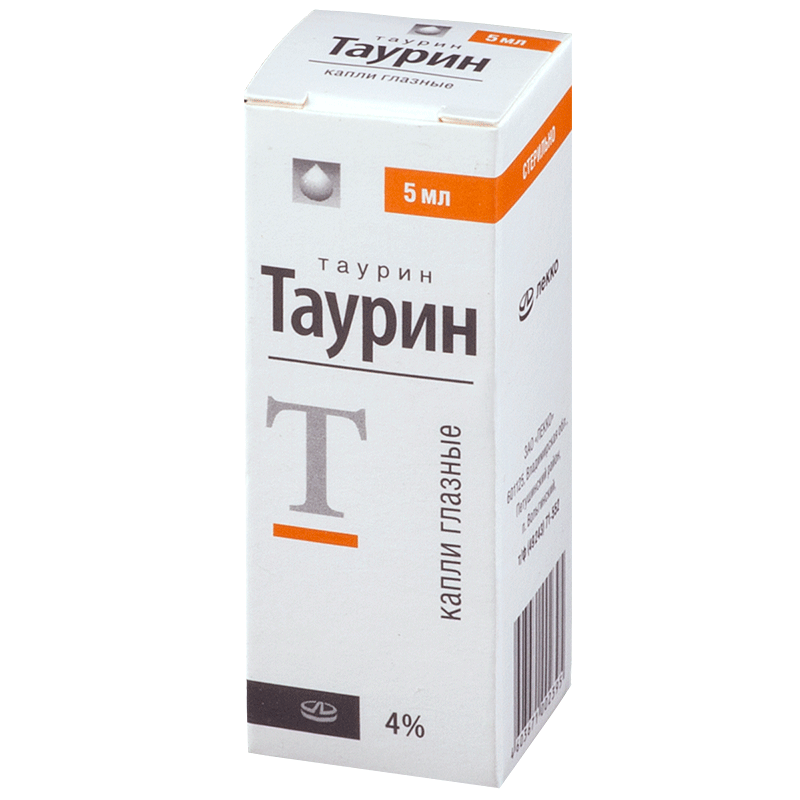 ТАУРИН 4% 5мл капли глазные Лекко