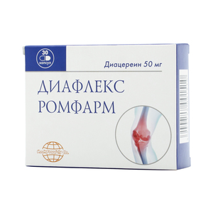 ДИАФЛЕКС РОМФАРМ 50мг N30 капс. К.О. Ромфарм Компани С.Р.Л.