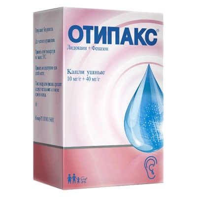 ОТИПАКС 16г (15мл) капли ушные Биокодекс