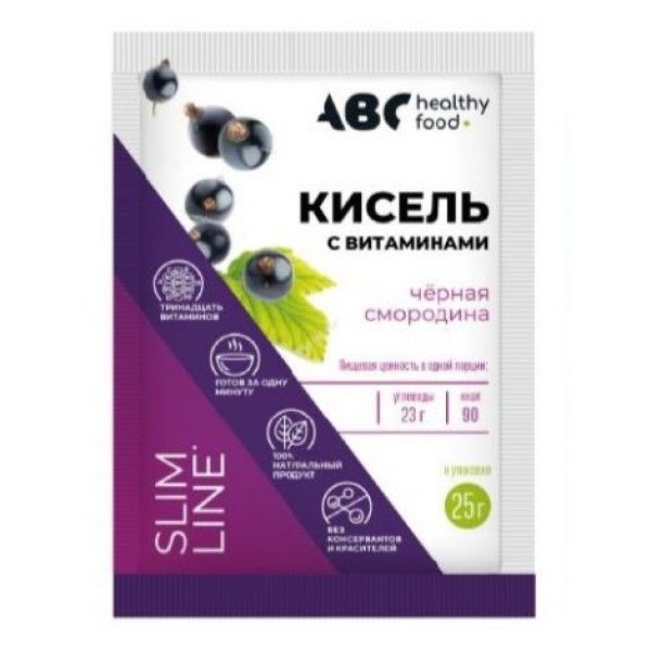 ABC ХЭЛСИ ФУД кисель детский Витошка со вкусом Черной смородины 25г Палитра ООО