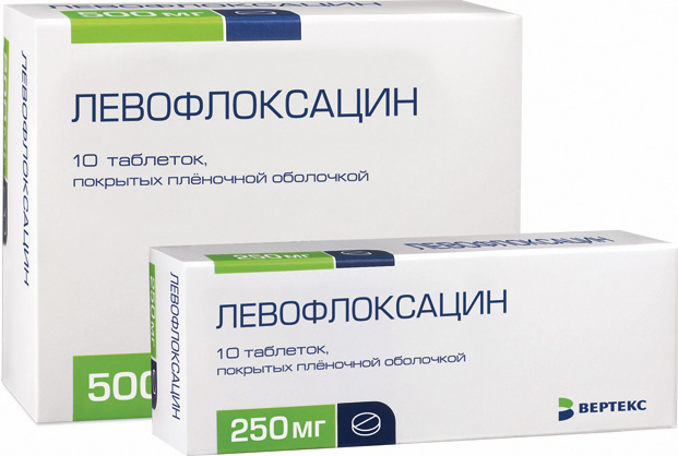 ЛЕВОФЛОКСАЦИН 500мг N10 таб. покрытые пленочной оболочкой Рафарма