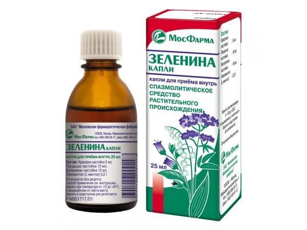 ЗЕЛЕНИНА КАПЛИ 25мл д/приема внутрь МФФ