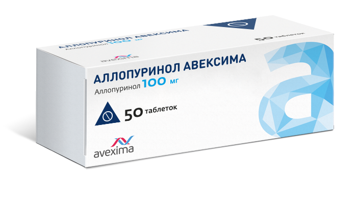 АЛЛОПУРИНОЛ АВЕКСИМА 100мг N50 таб. Ирбитский химфармзавод ОАО