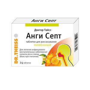ДОКТОР ТАЙСС АНГИ СЕПТ N24 таб. д/рассасывания Лимон Dr. Theiss Naturwaren GmbH