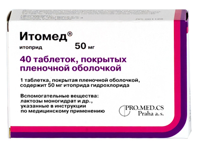 ИТОМЕД 50мг N40 таб. покрытые пленочной оболочкой PRO.MED.CS Praha a.s.