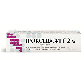 ТРОКСЕВАЗИН 2% 40г гель д/наружного применения Балканфарма-Троян АД