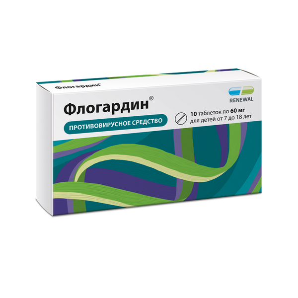 ФЛОГАРДИН 60мг N10 таб. покрытые пленочной оболочкой Обновление ПФК АО