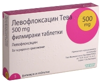 ЛЕВОФЛОКСАЦИН-ТЕВА 500мг N7 таб. покрытые пленочной оболочкой Teva Pharmaceutical Works Co. Ltd.