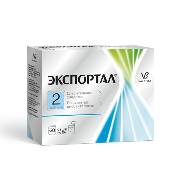 ЭКСПОРТАЛ 10г N20 порошок д/приготовления р-ра д/приема внутрь пак. Вилар Фармцентр
