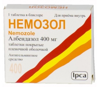НЕМОЗОЛ 400мг N1 таб. покрытые пленочной оболочкой Ипка Лабораториз Лимитед