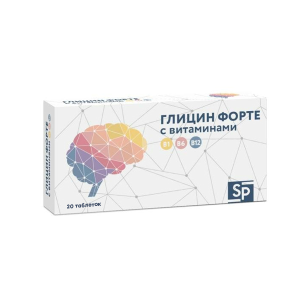 ГЛИЦИН ФОРТЕ СП таб. с витаминами В1 В6 В12 N30 Аматег ОДО