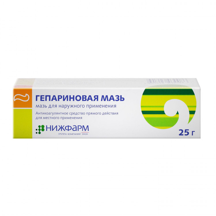 ГЕПАРИН 25г мазь д/наружного применения Нижфарм