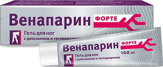 ВЕНАПАРИН-ФОРТЕ гель д/ног охлаждающий 100мл ВИС ООО