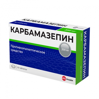 КАРБАМАЗЕПИН 200мг N50 таб. Велфарм ООО