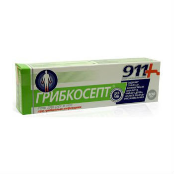 911 ГРИБКОСЕПТ гель-бальзам для рук и ног 100мл Твинс Тэк