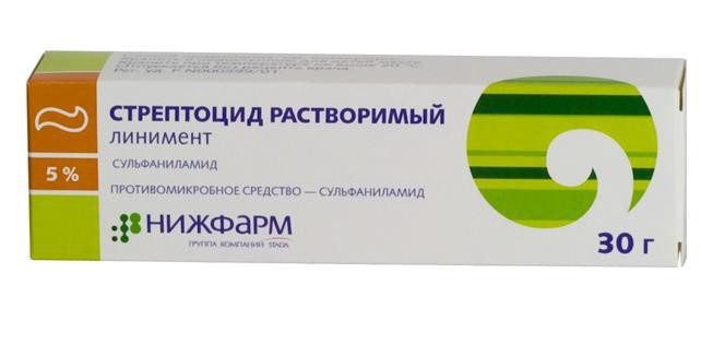 СТРЕПТОЦИД 5% 30г линимент Нижфарм