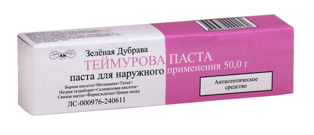 ТЕЙМУРОВА ПАСТА 50г паста для наружного применения Зеленая Дубрава ЗАО