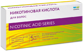 НИКОТИНОВАЯ КИСЛОТА ДЛЯ ВОЛОС 5мл N10 Обновление Реневал ПФК