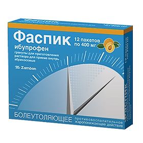 ФАСПИК 400мг 3г N12 гранулы д/приготовления раствора для приема внутрь Абрикосовые Замбон Свитцерланд Лтд.