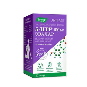 АНТИ-ЭЙДЖ капс. 5-ГИДРОКСИТРИПТОФАН (5-HTP) 100мг N60 Эвалар