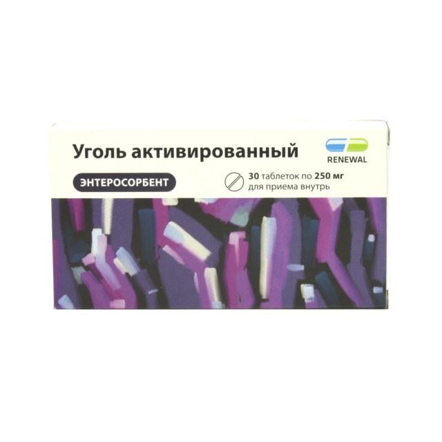 УГОЛЬ АКТИВИРОВАННЫЙ 250мг N50 таб. Обновление Реневал ПФК