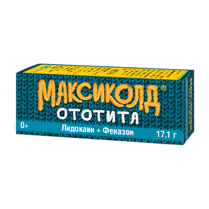 МАКСИКОЛД ОТОТИТА 1%+4% 15мл капли ушные ЛЕККО ЗАО