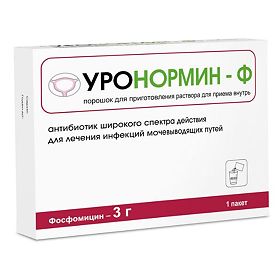 УРОНОРМИН-Ф 3г N1 порошок д/приготовления р-ра д/приема внутрь Фармстандарт-Лексредства