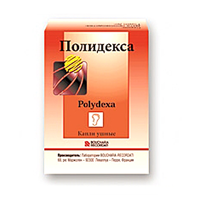 ПОЛИДЕКСА 10,5мл капли ушные Лаборатории Бушара-Рекордати