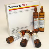 ТИОКТАЦИД 600 Т 25мг/мл 24мл N5 р-р для в/в введения Меда Фарма ГмбХ и Ко КГ