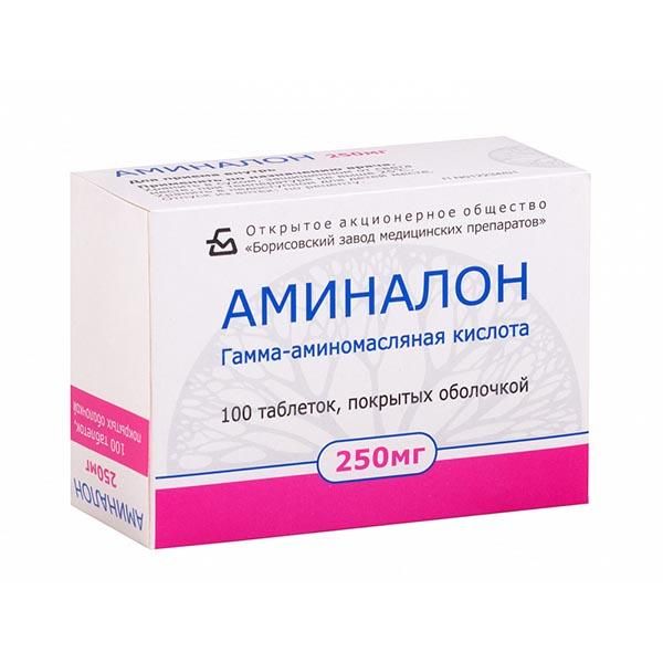АМИНАЛОН 250мг N100 таб. покрытые пленочной оболочкой Борисовский ЗМП