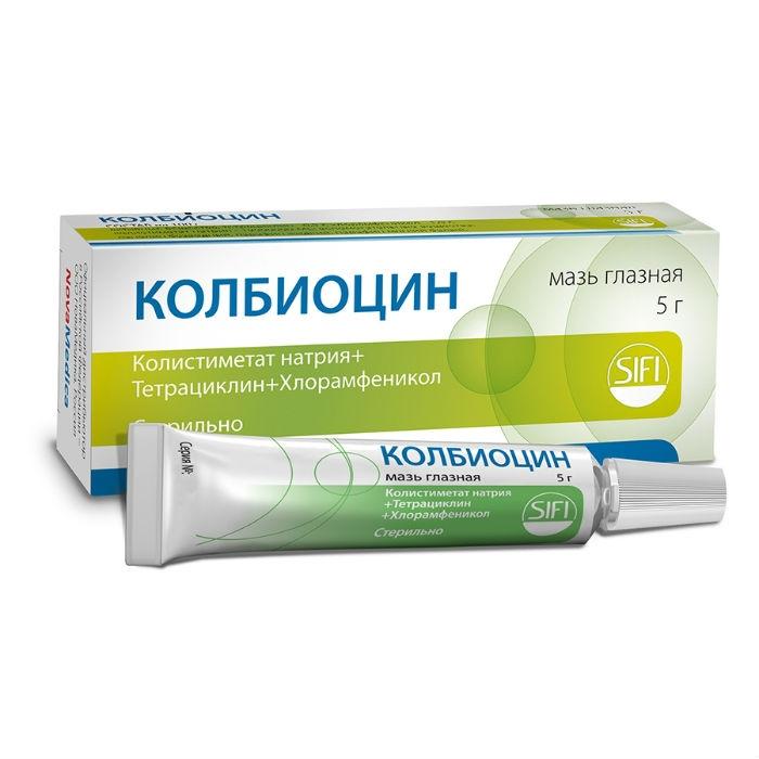 КОЛБИОЦИН 5г мазь глазная S.I.F.I.