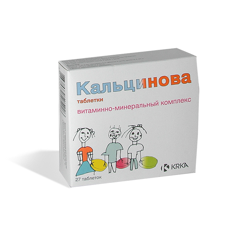 КАЛЬЦИНОВА N27 таб. фруктовые КРКА, д.д., Ново место