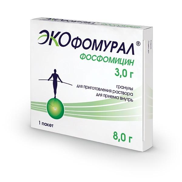 ЭКОФОМУРАЛ 3г N1 гранулы д/приготовления р-ра д/приема внутрь АВВА РУС