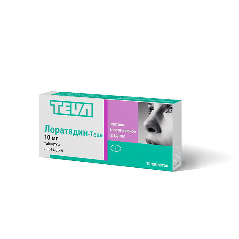 ЛОРАТАДИН-ТЕВА 10мг N7 таб. Teva Pharmaceutical Works Private Co.