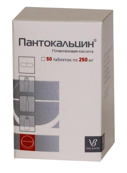 ПАНТОКАЛЬЦИН 250мг N50 таб. Валента Фармацевтика