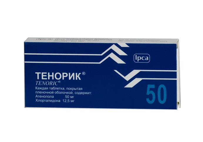 ТЕНОРИК 50мг+12,5мг N28 таб. покрытые пленочной оболочкой Ипка Лабораториз Лимитед
